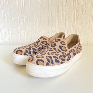 Steve Madden Cheetah Leopard Animal Print Slip On Shoes Size 8.5